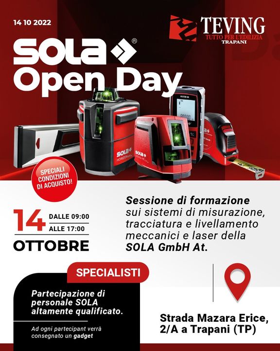 SOLA #OPENDAY - 14 Ottobre 2022