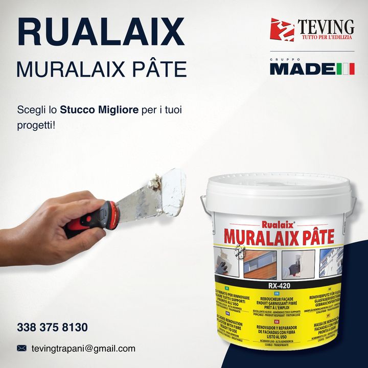 Rualaix Muralaix Pâte: lo stucco ideale per dare nuova vita